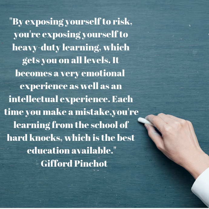 Monday Motivation: Risk = Mistakes=Learning=Growth