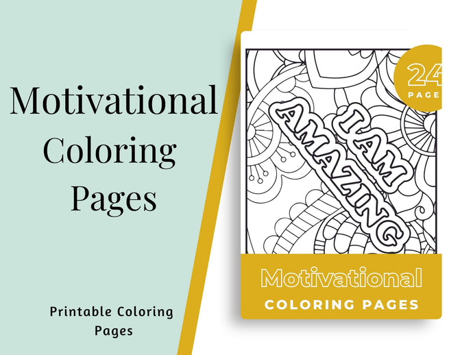 Motivational Coloring Pages