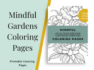 Mindful Gardens Coloring Pages