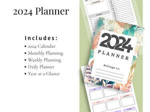 2024 Planner- Simple Boho