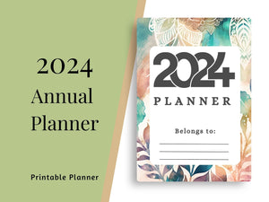 2024 Planner- Simple Boho