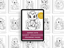 Load image into Gallery viewer, Super Cute Baby Dragons Coloring Pages Vol 1