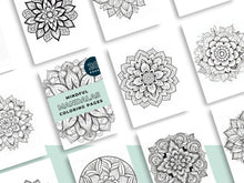 Load image into Gallery viewer, Mindful Mandalas Coloring Pages