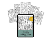 Load image into Gallery viewer, Coffee Lovers Coloring Pages Vol 1