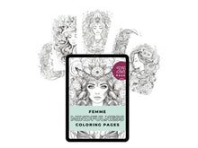Load image into Gallery viewer, Femme Coloring Pages