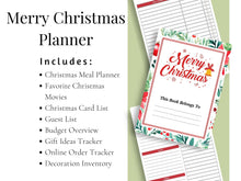 Load image into Gallery viewer, Merry Christmas Planner