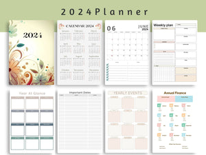 2024 Planner- Floral