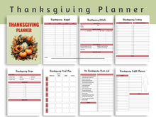 Load image into Gallery viewer, Thanksgiving Planner- Simple
