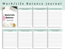 Load image into Gallery viewer, Work/Life Balance Journal