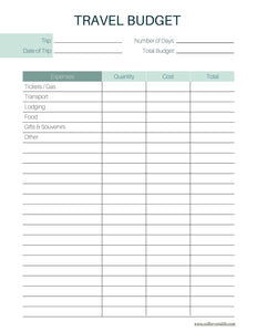 Personal Finance Tracker Planner Pages