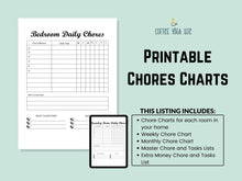Load image into Gallery viewer, Printable Chore Charts
