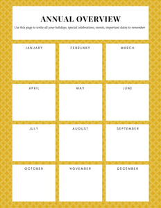 Coffee.Yoga.Life. Goal Planner- Printable