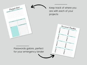 Printable List Pages
