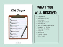 Load image into Gallery viewer, Printable List Pages