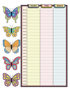 Printable Planner Pages- Butterflies