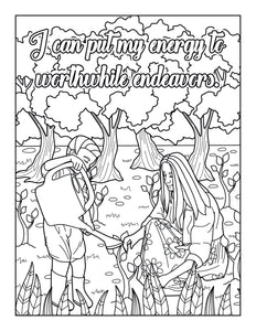 Printable Coloring Pages- "I Can" Affirmations