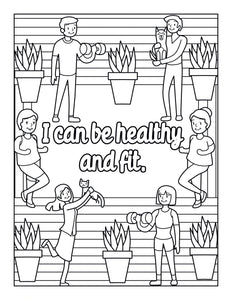 Printable Coloring Pages- "I Can" Affirmations