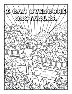 Free Printable Coloring Pages- "I Can" Affirmations