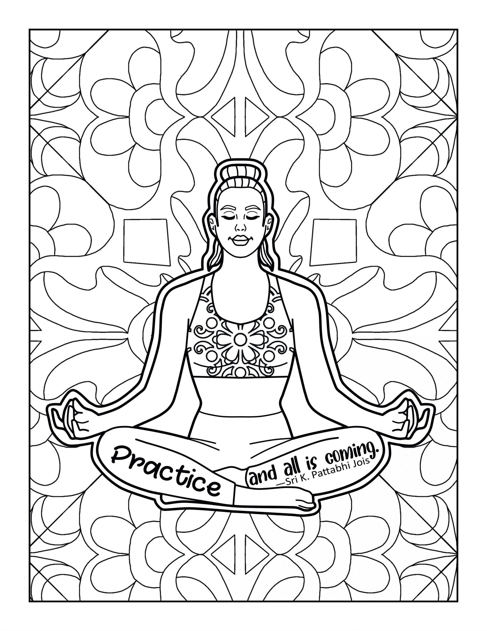 Printable Coloring Pages- Peace Love Yoga - Goal Success Coach printable-coloring-pages-peace-love-yoga-goal-success-coach