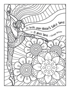Free Printable Coloring Pages- Peace Love Yoga