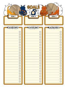 Printable Planner Pages- Cat Butts