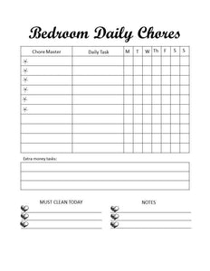 Printable Chore Charts