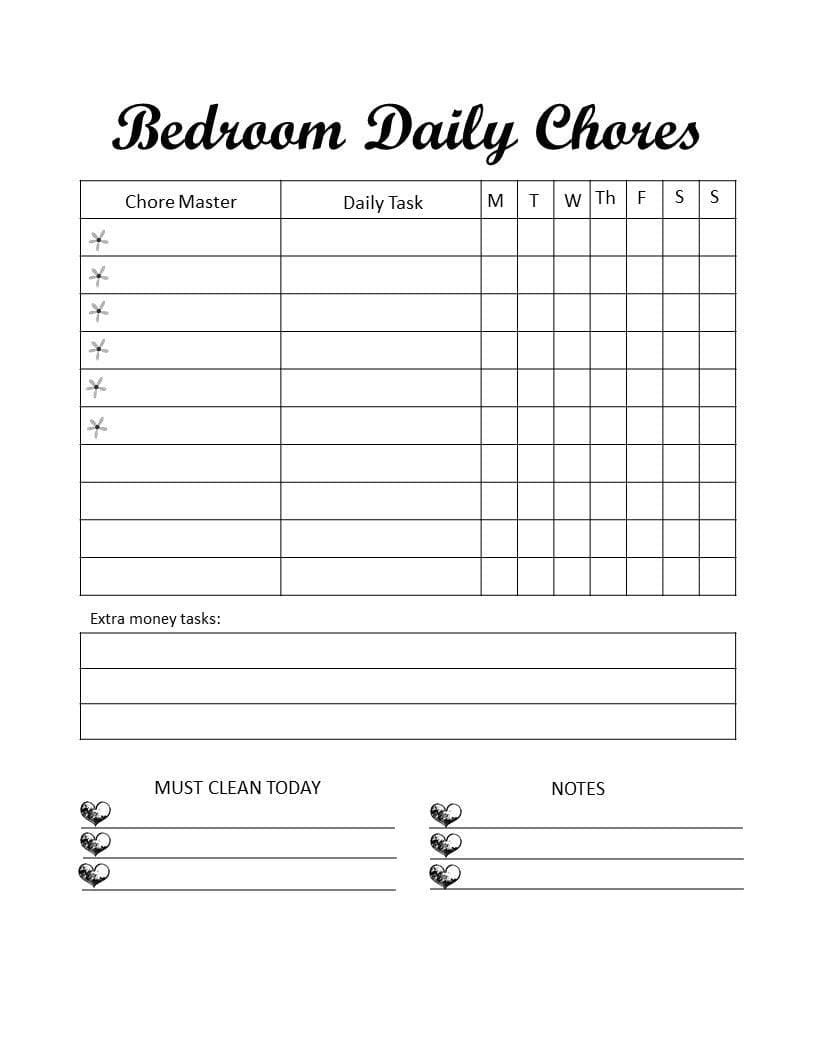 Printable Chore Charts